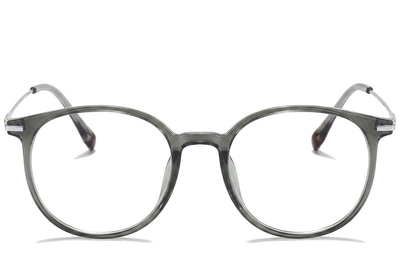 BS0218-0231_Green_Oval_Titanium_Glasses_corner-front