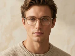BS0218-0233_Brown_Oval_Titanium_Glasses-tryon_male