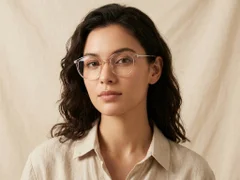 BS0218-0234_Brown_Oval_Titanium_Glasses_corner-tryon_female
