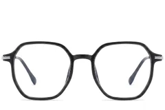 BS0218-0236_Black_Geometric_Titanium_Glasses_corner-front