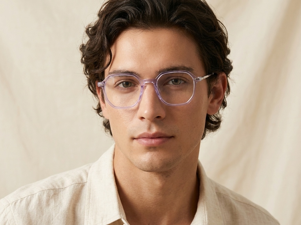 BS0218-0237_Purple_Geometric_Titanium_Glasses_corner-tryon_male