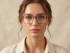 BS0218-0240_Brown_Geometric_Titanium_Glasses_corner-tryon_female