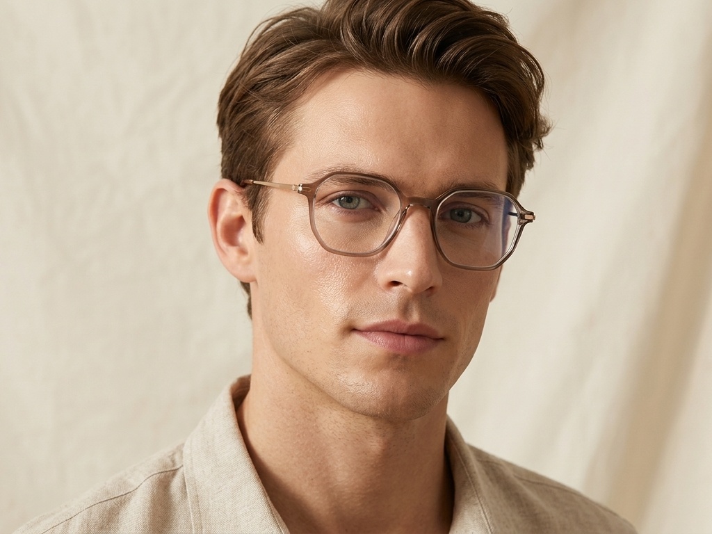 BS0218-0240_Brown_Geometric_Titanium_Glasses_corner-tryon_male