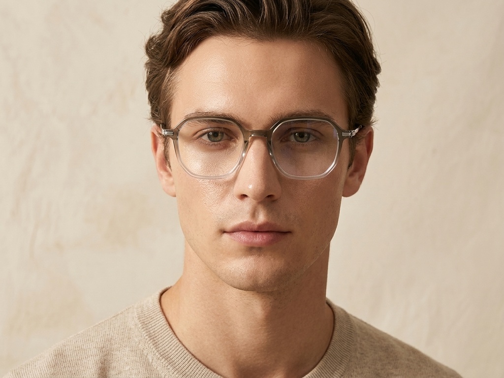 BS0218-0241_Green_Geometric_Titanium_Glasses_corner-tryon_male