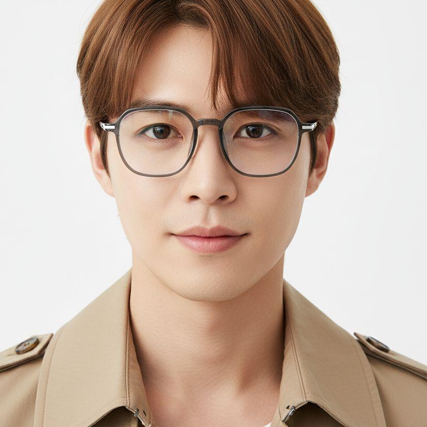 bs0218-0245_green_rectangular_titanium_glasses_model