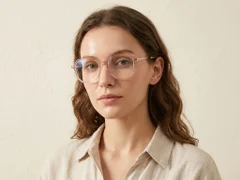 BS0218-0249_Brown_Rectangular_Titanium_Glasses_corner-tryon_female