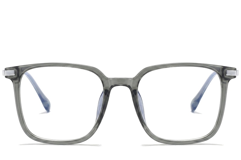 BS0218-0252_Green_Rectangular_Titanium_Glasses_corner-front