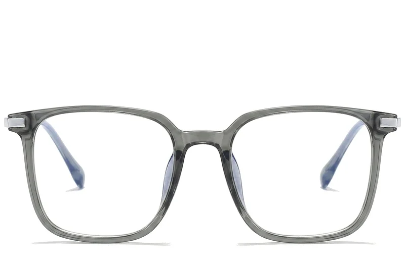 Lens Rectangular Green Rectangular Green Titanium Glasses #BS0218-0252 - BLACKSHEEP