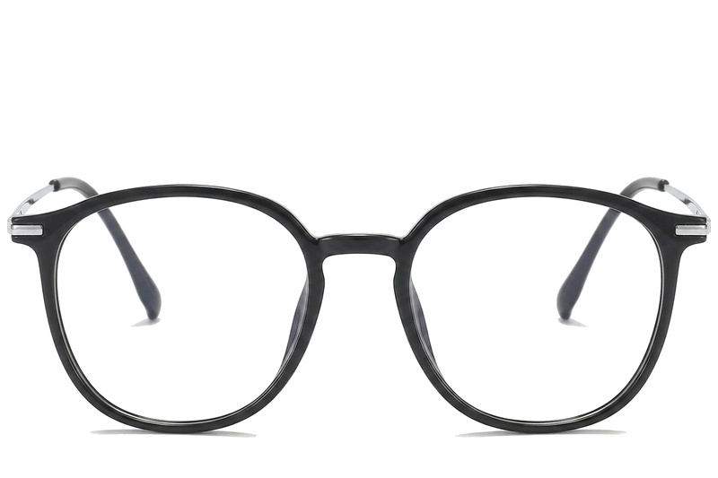 BS0218-0257_Black_Oval_Titanium_Glasses_corner-front
