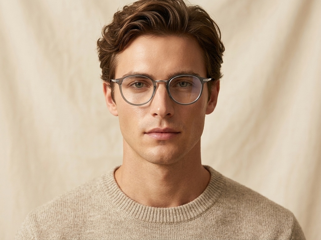 BS0218-0259_Green_Oval_Titanium_Glasses_corner-tryon_male