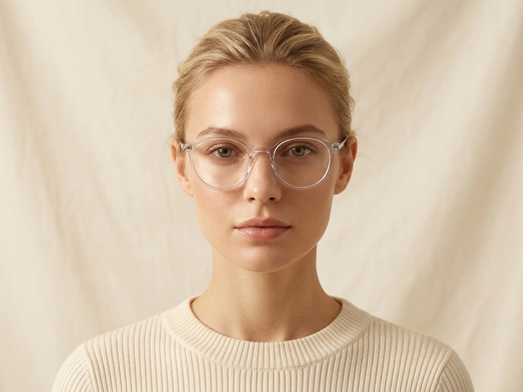 BS0218-0260_Grey_Oval_Titanium_Glasses_corner-tryon_female