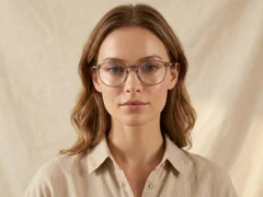 BS0218-0261_Brown_Oval_Titanium_Glasses-tryon_female