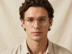 BS0218-0263_Pink_Oval_Titanium_Glasses_corner-tryon_male