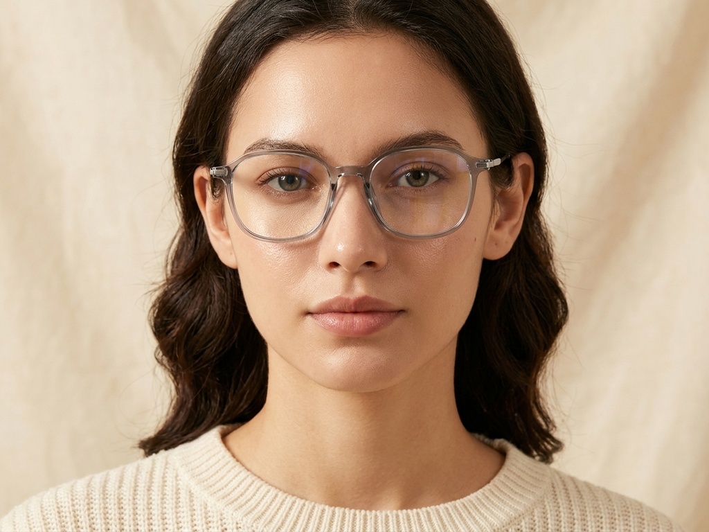 BS0218-0267_Grey_Rectangular_Titanium_Glasses_corner-tryon_female