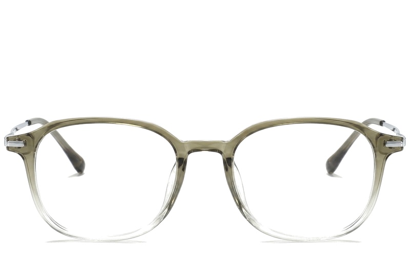 BS0218-0269_Green_Rectangular_Titanium_Glasses_corner-front