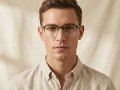 BS0218-0269_Green_Rectangular_Titanium_Glasses_corner-tryon_male