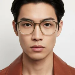bs0218-0269_green_rectangular_titanium_glasses_model
