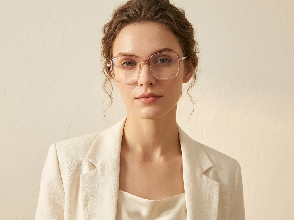 BS0218-0272_Brown_Rectangular_Titanium_Glasses_corner-tryon_female