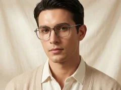 BS0218-0273_Green_Rectangular_Titanium_Glasses_corner-tryon_male
