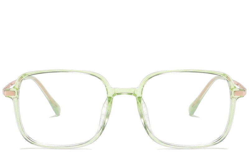 BS0218-0276_Green_Rectangular_Titanium_Glasses_corner-front