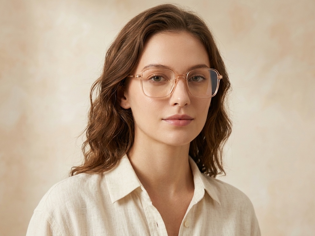 BS0218-0277_Brown_Rectangular_Titanium_Glasses_corner-tryon_female