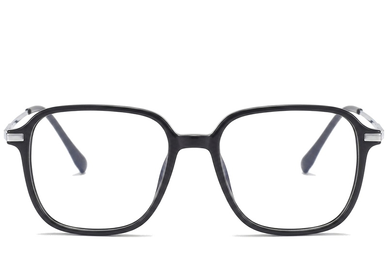 BS0218-0278_Black_Rectangular_Titanium_Glasses_corner-front