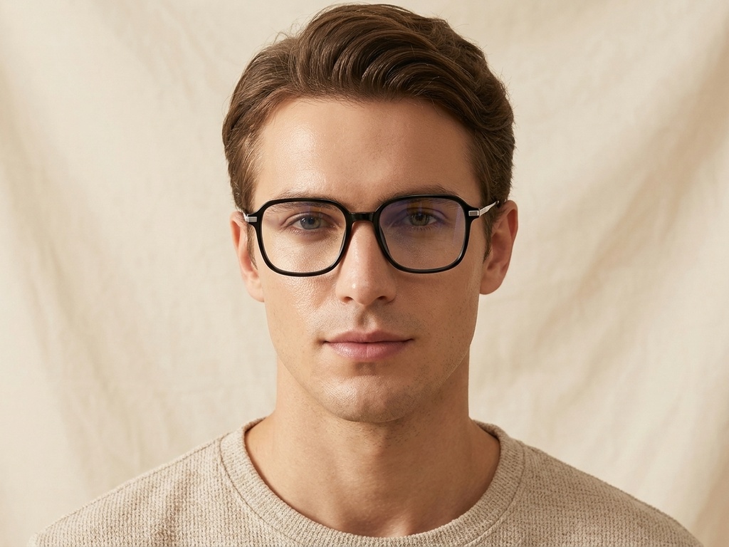 BS0218-0278_Black_Rectangular_Titanium_Glasses_corner-tryon_male