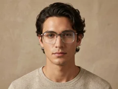 BS0218-0283_Green_Rectangular_Titanium_Glasses_corner-tryon_male