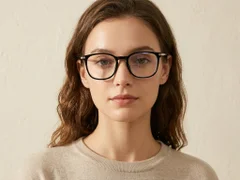 BS0218-0285_Black_Rectangular_Titanium_Glasses_corner-tryon_female
