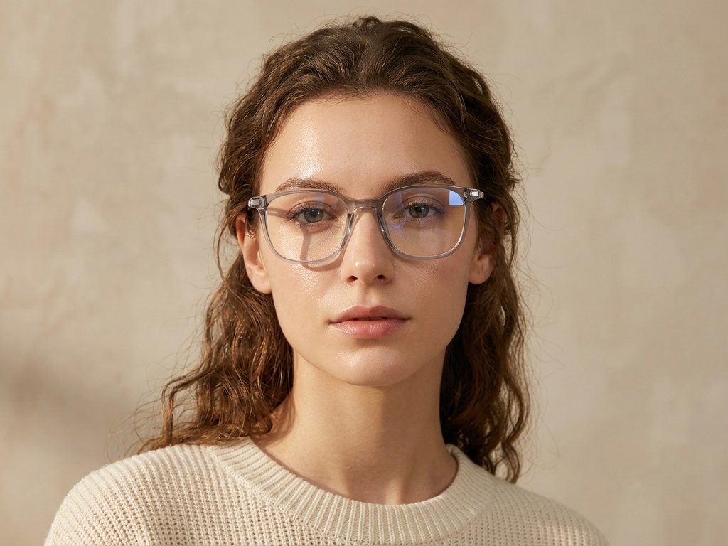 BS0218-0287_Grey_Rectangular_Titanium_Glasses_corner-tryon_female