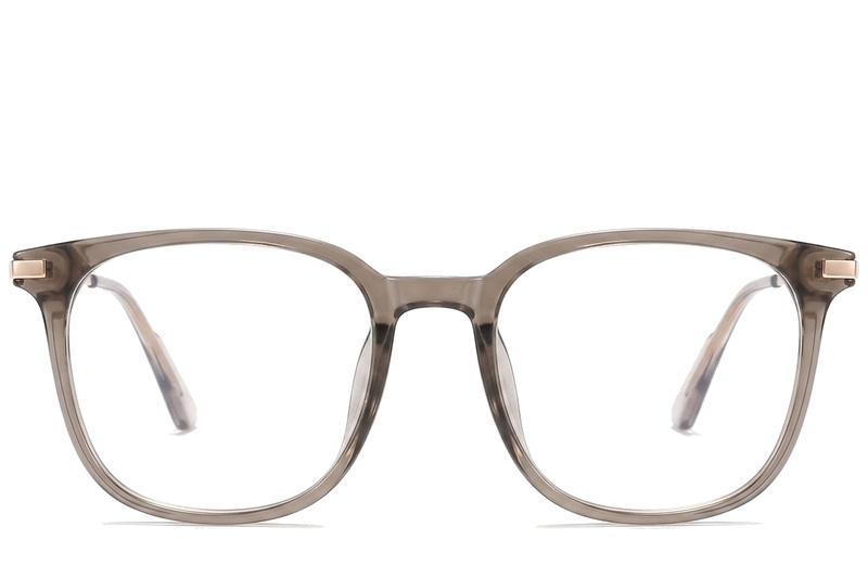 BS0218-0289_Brown_Rectangular_Titanium_Glasses_corner-front
