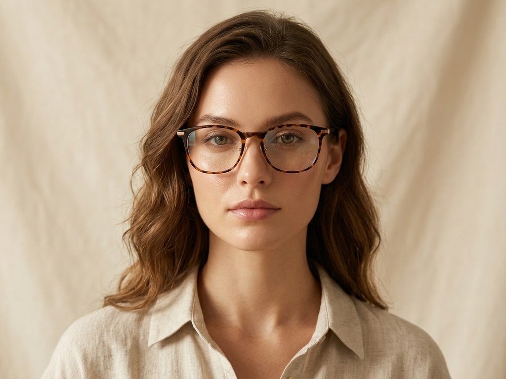 BS0218-0291_Tortoiseshell_Rectangular_Titanium_Glasses-tryon_female