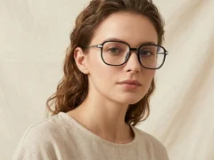 BS0218-0292_Black_Rectangular_Titanium_Glasses-tryon_female