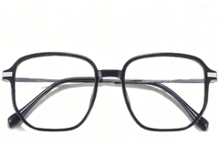 BS0218-0292_Black_Rectangular_Titanium_Glasses_front