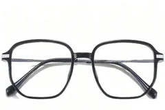 BS0218-0292_Black_Rectangular_Titanium_Glasses_front