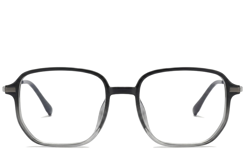 BS0218-0293_Black_Rectangular_Titanium_Glasses_corner-front