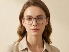 BS0218-0296_Brown_Rectangular_Titanium_Glasses_corner-tryon_female