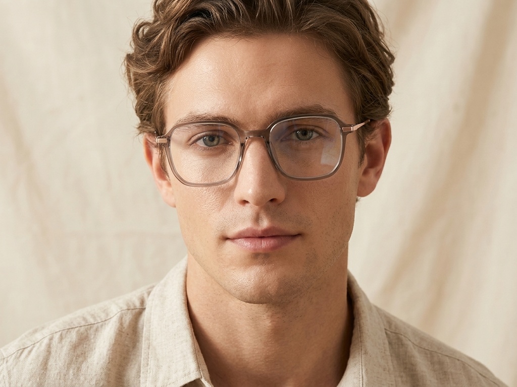 BS0218-0296_Brown_Rectangular_Titanium_Glasses_corner-tryon_male