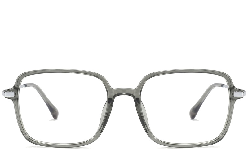 BS0218-0300_Grey_Rectangular_Titanium_Glasses_corner-front