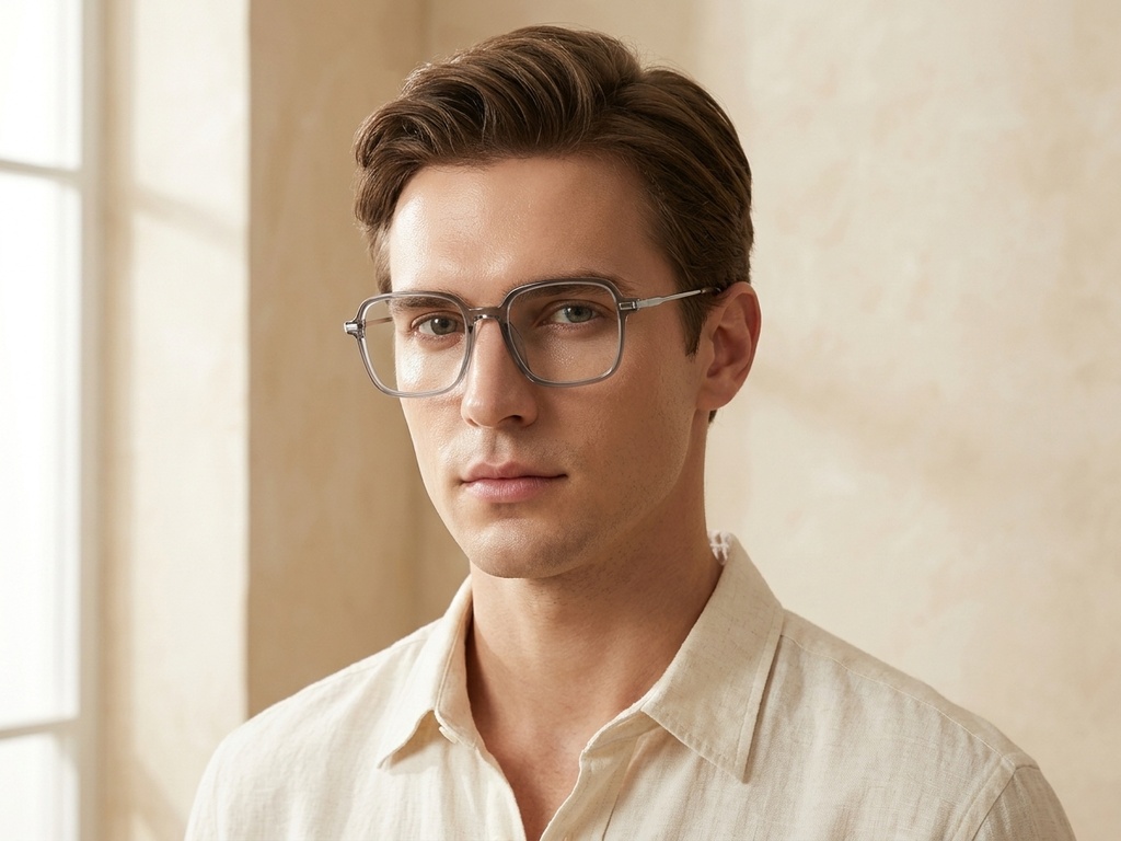 BS0218-0300_Grey_Rectangular_Titanium_Glasses_corner-tryon_male