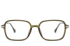 BS0218-0301_Green_Rectangular_Titanium_Glasses_corner-front