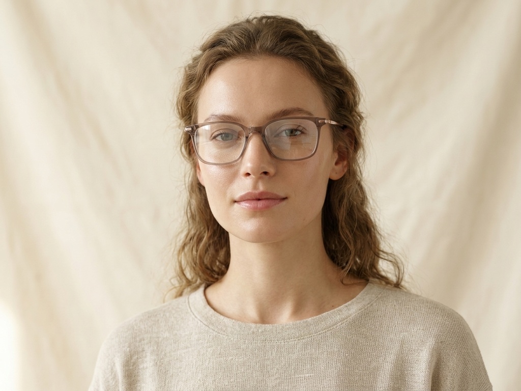 BS0218-0303_Brown_Rectangular_Titanium_Glasses-tryon_female