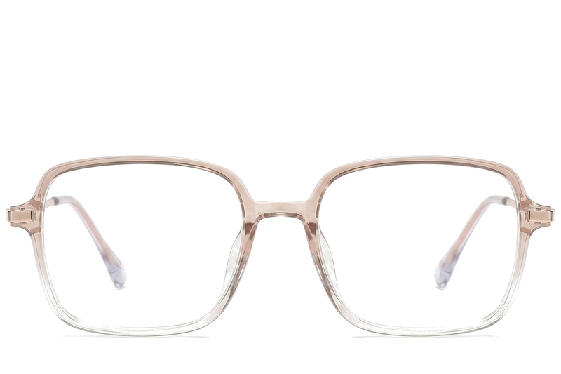 BS0218-0305_Pink_Rectangular_Titanium_Glasses_corner-front