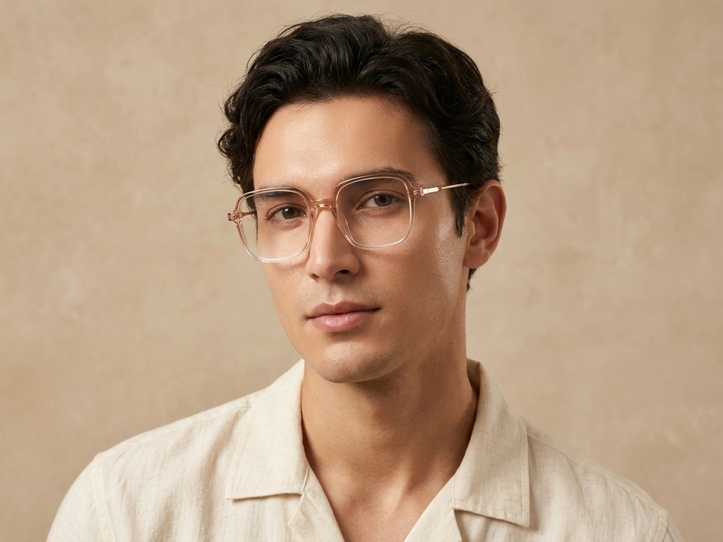 BS0218-0305_Pink_Rectangular_Titanium_Glasses_corner-tryon_male