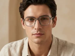 BS0218-0308_Green_Rectangular_Titanium_Glasses_corner-tryon_male