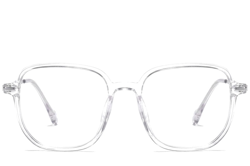 BS0218-0312_Transparent_Rectangular_Titanium_Glasses_corner-front