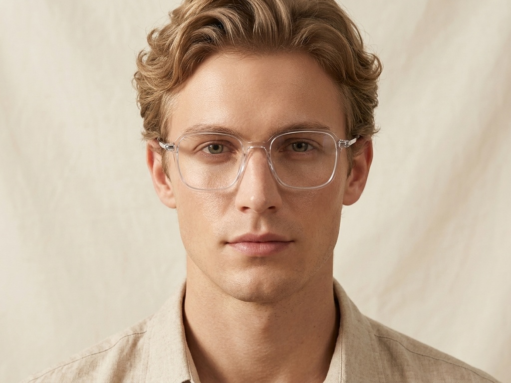 BS0218-0312_Transparent_Rectangular_Titanium_Glasses_corner-tryon_male
