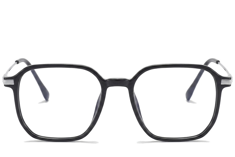BS0218-0313_Black_Rectangular_Titanium_Glasses_corner-front
