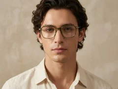 BS0218-0318_Green_Rectangular_Titanium_Glasses_corner-tryon_male