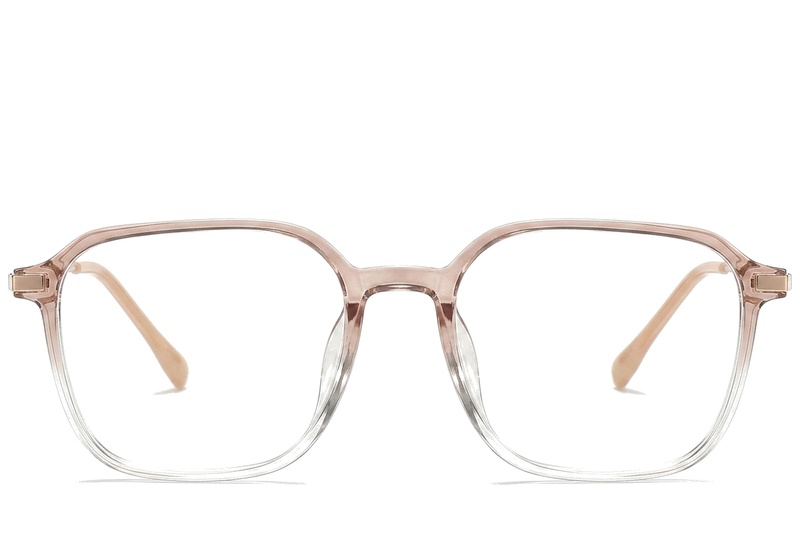 BS0218-0319_Brown_Rectangular_Titanium_Glasses_corner-front